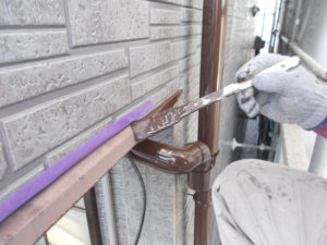 高知市神田　K様邸　外壁　水切　塗装