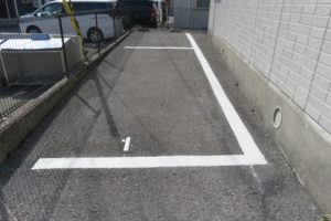 高知市中万々　SK様　駐車場　ライン引き工事　施工完了