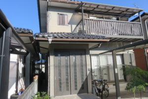 土佐市蓮池　H様邸　足場仮設