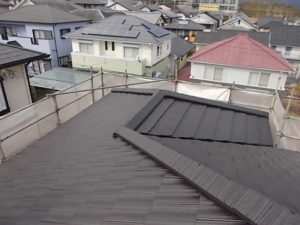 高知市潮見台　Ｋ様邸　屋根　無機塗装　完了