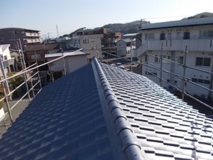 高知市神田　Ｏ様邸　屋根　塗装　完了