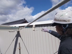 香南市野市町　O様邸　鉄部　下塗り（錆止め）