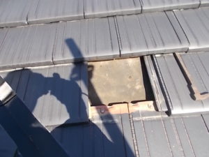 香美市土佐山田町　　K様邸　瓦交換