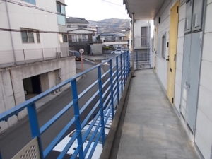 高知市愛宕山 Vコーポ 鉄部 手摺 塗装