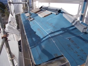 高知市潮見台 T様邸 下屋根 葺替