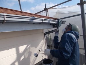 高知市潮見台　Ｔ様邸　鼻隠し　塗装