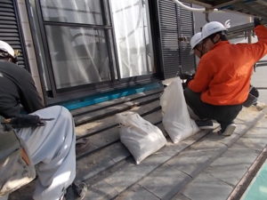 高知市潮見台　Ｔ様邸　下屋根　葺替