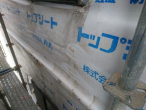 高知市神田　K様邸　外壁改修工事　既存ｻｲﾃﾞｨﾝｸﾞ壁　撤去