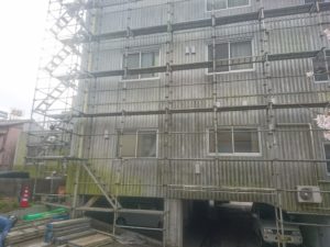 高知市愛宕町　F医院様　足場解体