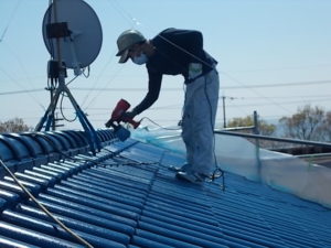 安芸市赤野　K様邸　屋根　塗装