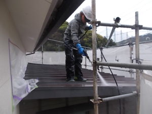 高知市春野町　K様邸　高圧洗浄
