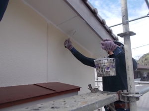 高知市春野町　Ｋ様邸　軒天井　塗装