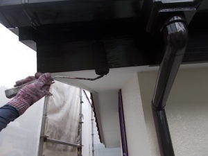 高知市春野町　Ｋ様邸　鼻隠し　塗装