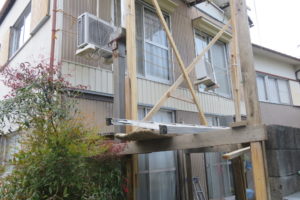 高知市中水道　Ｈ様邸　ﾍﾞﾗﾝﾀﾞ改修　板金工事