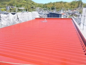 高知市北秦泉寺　Ｇハイツ様　屋根　下塗　完了