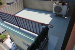 高知市朝倉南町　Y様邸改修工事　ベランダ　ウレタン塗膜防水