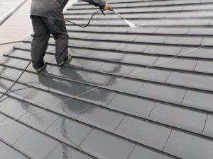 高知市神田　S様邸　屋根　高圧洗浄