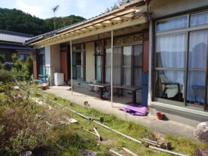 香美市土佐山田町　K様邸　足場仮設