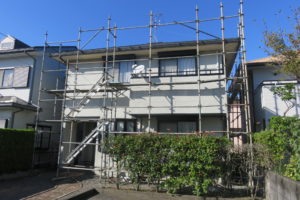 香南市野市町　N様邸　足場仮設