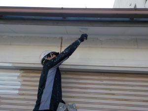 高知市中久万　M様邸　付帯部（軒天井)　塗装