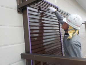 高知市中万々　M様邸　付帯部（戸袋）　塗装