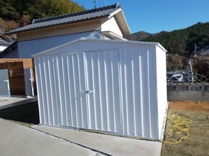 佐川町加茂　Ｕ様邸新築工事　倉庫　塗装