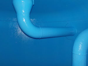 高知市大津 大津小学校 濾過タンク 内面 塗装 完了