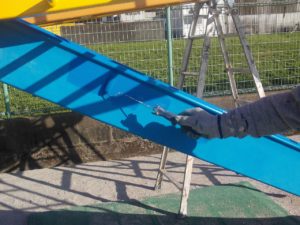 高知市大津　G様　遊具　塗装