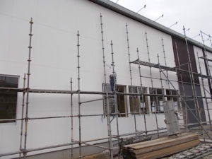 高知市神田　Aマンション様　モデルルーム新築工事  足場解体