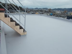高知市朝倉　Tマンション様　屋上防水改修工事　施工完了