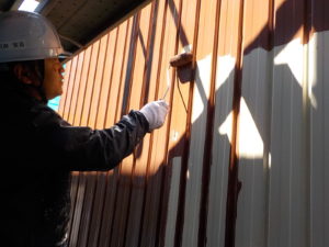 安芸市赤野　O様　倉庫　外壁　塗装