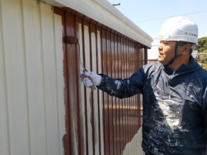 安芸市赤野　O様　倉庫　外壁　塗装