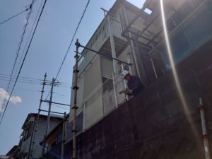 高知市福井町　K様邸　足場仮設