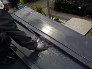 いの町枝川　K様邸　屋根　下地処理　状況