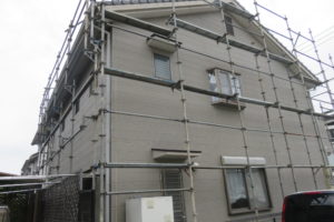 高知市杉井流　T様貸家　足場仮設