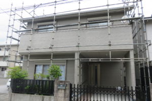 高知市杉井流　T様貸家　足場仮設
