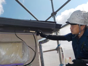 高知市北金田　T様邸　付帯部（鼻隠し）　塗装