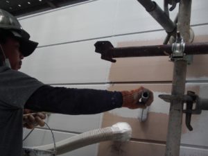 高知市神田　N様社屋　外壁塗装