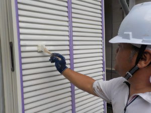 高知市薊野北町 S様邸 付帯部(戸袋)塗装