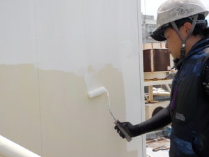 高知市追手筋 Aビル様 屋上 キュービクル 塗装