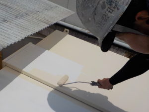 高知市追手筋 Aビル様 屋上 キュービクル 塗装