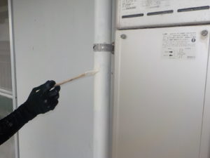 田野町 県営住宅 配管 塗装