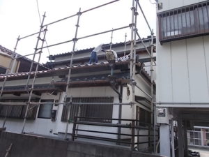 高知市薊野西町 T様邸 足場仮設