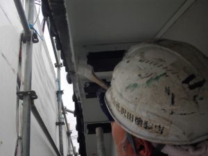 高知市薊野西町　Ｔ様邸　付帯部（軒天井）　塗装