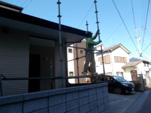 香南市野市町　Ｍ様邸　足場解体
