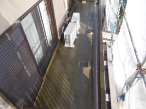 香南市赤岡町　Ｋ様邸　ＦＲＰ防水施工状況