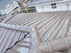 高知市横浜新町 H様邸 屋根塗装 完了