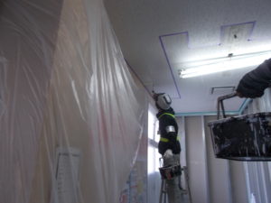 南国市 南国SA 内部 塗装