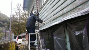 高知市土佐山 K公民館様 外壁 塗装