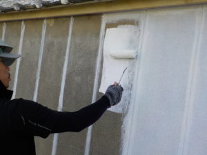 南国市里改田 O様邸 外壁 下塗